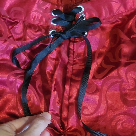 Vintage Homemade Red Skirt L - Picture 6 of 14